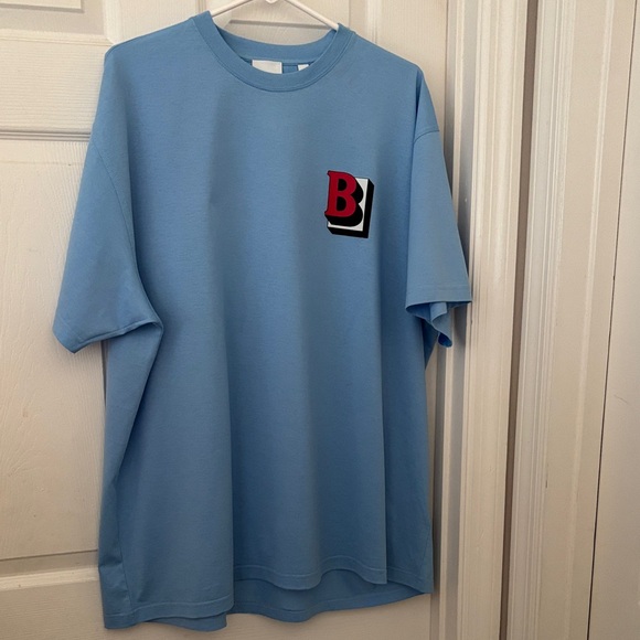 Burberry Other - Burberry Light Blue Tee with Red Logo